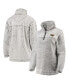 Women's Gray Minnesota Wild Sherpa Quarter-Zip Pullover Jacket