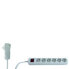 REV Ritter REV 0012626114 - 2 m - 6 AC outlet(s) - Indoor - Type F - White - 3500 W