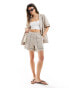 Фото #1 товара ASOS DESIGN dad short with cutwork details in sand