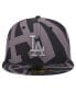 Фото #2 товара Men's Black Los Angeles Dodgers Logo Fracture 59FIFTY Fitted Hat