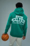 Fit Nba Boston Celtics Standart Fit Kapüşonlu Sürdürülebilir Sweatshirt