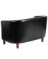 Фото #2 товара Button Tufted Barrel Back Loveseat Chair