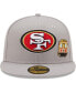 Фото #4 товара Men's Gray San Francisco 49ers City Describe 59FIFTY Fitted Hat