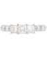 Фото #3 товара Кольцо Macy's Diamond Princess-Cut Engagement in 14k White Gold