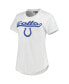 ფოტო #4 პროდუქტის Women's White, Charcoal Indianapolis Colts Sonata T-shirt and Leggings Sleep Set