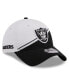 ფოტო #1 პროდუქტის Men's White, Black Las Vegas Raiders 2023 Sideline 9TWENTY Adjustable Hat