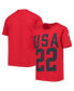 ფოტო #2 პროდუქტის Big Boys Red Team USA T-shirt