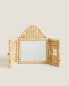 Фото #4 товара Декоративное зеркало для детской комнаты от ZARAHOME Kids’ Rattan House Wall Mirror