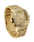 ფოტო #4 პროდუქტის Men's Heist Platinum Series 18k Gold-plated Stainless Steel Watch, 47.5mm