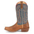 Justin Boots Show Off Medium Square Toe Cowboy Mens Blue, Brown Casual Boots FN