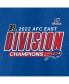 Фото #2 товара Men's Royal Buffalo Bills 2022 AFC East Division Champions Divide & Conquer T-shirt