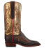 Фото #1 товара Lucchese Taryn Metallic Snip Toe Cowboy Womens Brown Casual Boots CL2540-W8