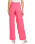 Фото #2 товара Anne Klein High-Rise Fly Front Wide Leg Linen-Blend Pant Women's