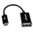 Фото #1 товара StarTech.com 5in Micro USB to USB OTG Host Adapter M/F - 0.127 m - Micro-USB B - USB A - USB 2.0 - 480 Mbit/s - Black