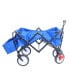 Фото #8 товара Folding Wagon Garden Shopping Beach Cart (Blue colour)