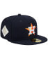 ფოტო #2 პროდუქტის Men's Navy Houston Astros 2017 World Series Team Color 59FIFTY Fitted Hat