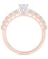 ფოტო #3 პროდუქტის Diamond Oval Engagement Ring (1 ct. t.w.) in 14k Gold