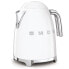 Фото #6 товара SMEG electric kettle KLF03WHEU (White), 1.7 L, 2400 W, White, Plastic, Stainless steel, Water level indicator, Overheat protection