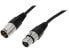 Фото #1 товара C2G 40058 Pro-Audio XLR Male to XLR Female Cable, Black (3 Feet, 0.91 Meters)