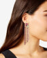 Gold-Tone Mixed Color Crystal Fringe Statement Earrings, Created for Macy's
