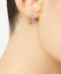 ფოტო #2 პროდუქტის Diamond Crossover Oval Hoop Earrings (1 ct. t.w.) in Sterling Silver, Created for Macy's