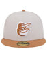 ფოტო #2 პროდუქტის Men's Khaki Baltimore Orioles Two-Tone Color Pack 59FIFTY Fitted Hat