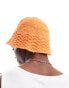 Фото #7 товара ASOS DESIGN knitted bucket hat in orange