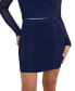 Фото #1 товара Women's Kariselle Ribbed Knit Mini Skirt