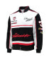 Фото #2 товара Men's Black, White Dale Earnhardt Twill Uniform Full-Snap Jacket