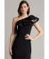 ფოტო #4 პროდუქტის Women's Roni One-Shoulder Ruffle Gown