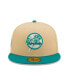 Фото #4 товара Men's Natural, Teal New York Yankees Mango Forest 59FIFTY fitted hat