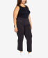 Фото #6 товара Plus Size Super Stretch Zip Regular Length Pant