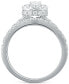 Фото #3 товара Diamond Oval Halo Bridal Set (2 ct. t.w.) in 14k White Gold