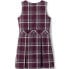 Little Girls School Uniform Plaid Jumper Top of Knee