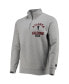 Фото #3 товара Men's Gray Atlanta Falcons Throwback Heisman Quarter-Zip Jacket