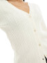 Y.A.S v neck cardigan top in cream