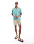 ASOS DESIGN relaxed polo shirt with revere collar in green Beryl Grün, M - Chest 40 - фото #1