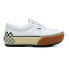 Vans Era Stacked Women's Size 5 White/Checkerboard Gum Platform Sneakers Shoes