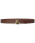 Men's Tiger-Buckle Leather Belt