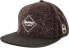 Фото #2 товара Blackskies Snapback cap, black, brown, grey wool screen, unisex premium baseball cap.