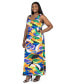 ფოტო #4 პროდუქტის Plus Size Sleeveless V Neck Maxi Dress Pockets