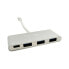 Фото #1 товара USB-разветвитель C CoolBox COO-HUC3U3PD Алюминий