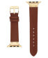 Фото #1 товара Ремешок для часов Anne Klein женский коричневый из натуральной кожи совместим с Apple Watch 42/44/45/Ultra/Ultra 2