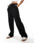 Фото #2 товара Vila smart wide leg trousers in black