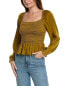 Bella Dahl Smocked Top Women's S - фото #1