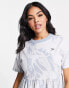 Puma marble print babydoll dress in blue - exclusive to ASOS