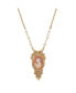 ფოტო #1 პროდუქტის Women's Glass Pearl Cameo Necklace