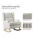 Фото #21 товара Batter son Modern Wingback Rocking Accent Chair With Solid Wooden legs