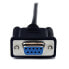 StarTech.com 1m Black DB9 RS232 Serial Null Modem Cable F/M - Black - 1 m - DB-9 - DB-9 - Male - Female
