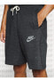 Фото #1 товара Sportswear Revival Fleece Short Hybrid Black Erkek Şort Siyah